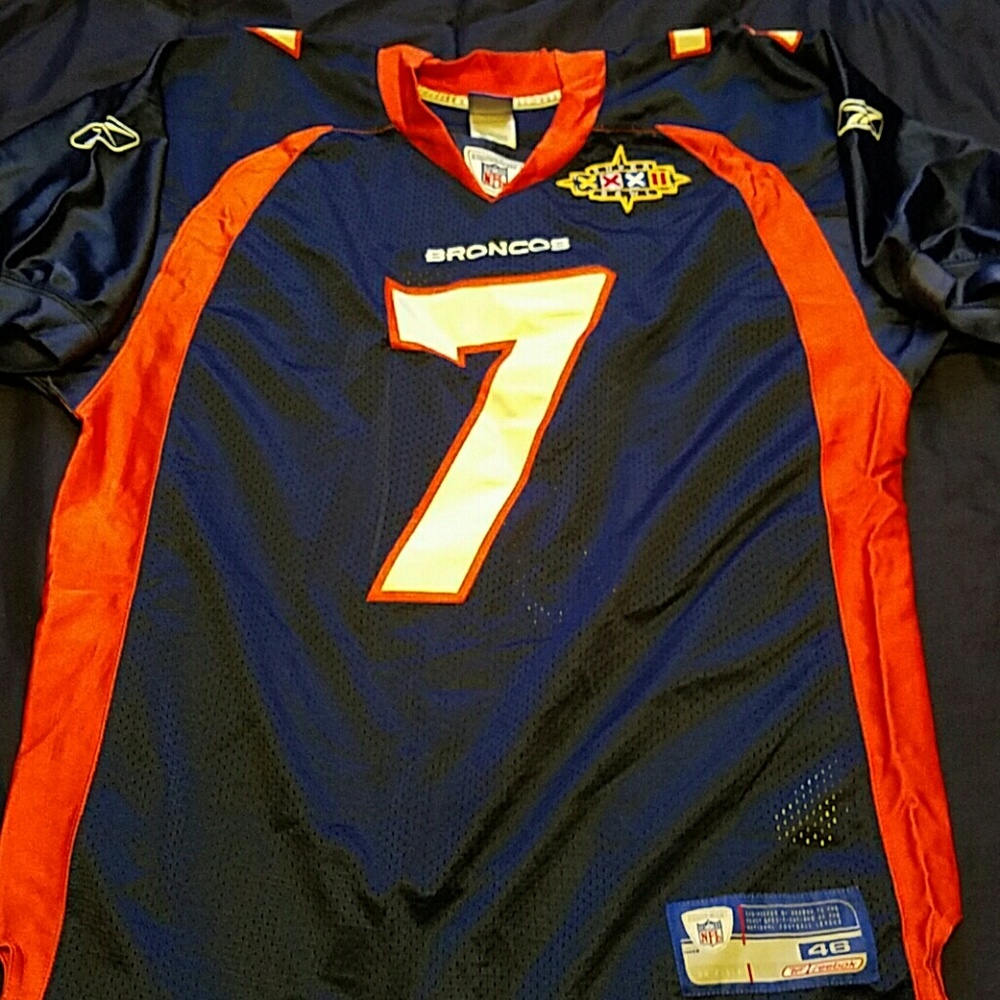 Auth On Field SB 32 Throwback Broncos John Elway